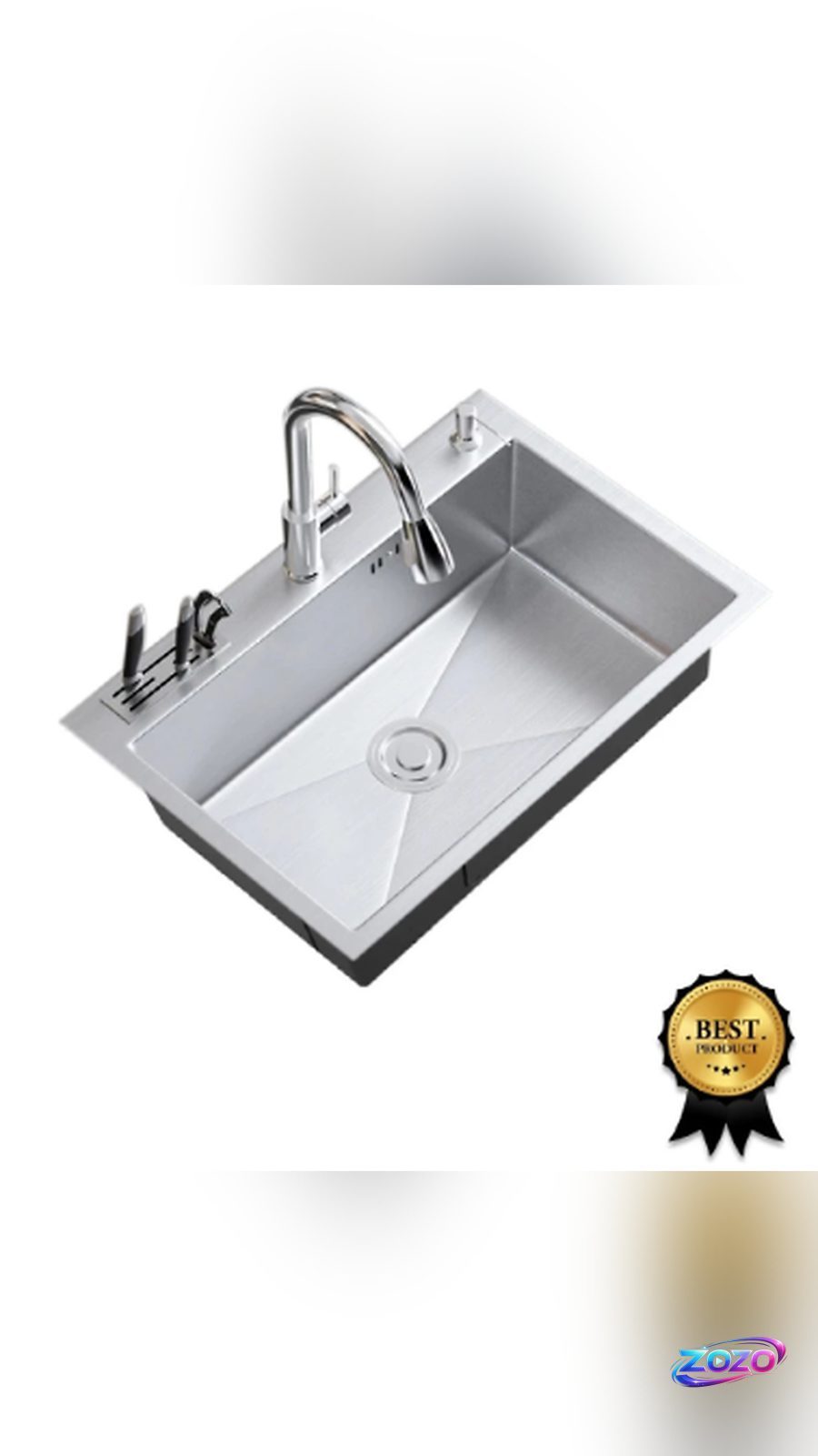 Wastafel Cuci Piring Stainless Steel 304 Minimalis dan Elegan